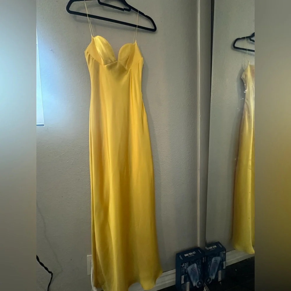 NWT Zara Yellow Maxi Dress - Picture 7 of 9